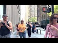 new york city walking tour june 2024 downtown manhattan 4k nyc summer walk heat wave in nyc