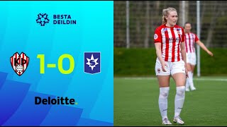 Þróttur 1 - 0 Stjarnan | Iðnaðarsigur Þróttara gegn Stjörnukonum | Mörk leiksins í boði Deloitte