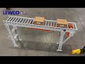 gravity conveyor with pneumatic brake u0026 pop up stop