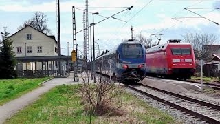 Westerham mit Vollsperrung für Mangfalltal-Umleiter: Meridian-Züge, IC Königssee, EC