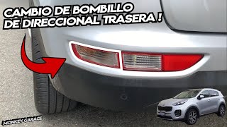 Cambio de bombillo de direccional trasera Kia Sportage QL