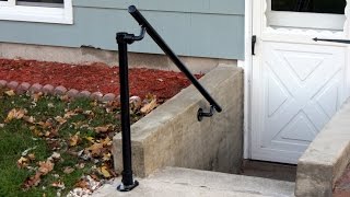 How to Build a Handrail that Mounts to Wall and Ground