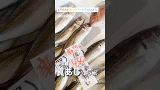 新潟産 真あじ(釣り物)🪣🎣 #shorts #万代島鮮魚センターからおはよう