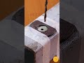 a genius way to drill a hole in metal without ruining it