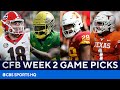 Picks for EVERY Top 25 game in college football [Week 2 Betting Guide] | CBS Sports HQ