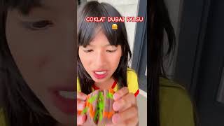 DISTA BUAT COKLAT DUBAI PALSU DIMAKAN😊!! #shortviral #viralvideo