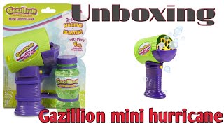 Gazillion Mini Hurricane Bubbles Machine Unboxing - Bubble Toy