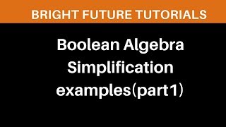 Boolean algebra simplification example #1