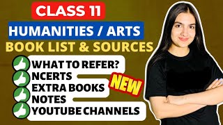 Class 11 Humanities Book list & Sources, Best YouTube Channels, Reference books & notes #class11