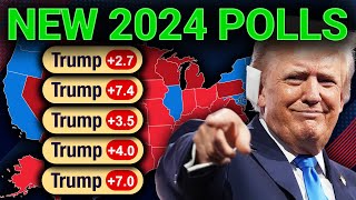 TRUMP SURGES, Leads In ALL 7 Swing States! (2024 Election Map Projection)