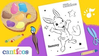 Canticos | ¡Vamos a colorear! | Sammy el Conejo, y sus amigos | Color with us!
