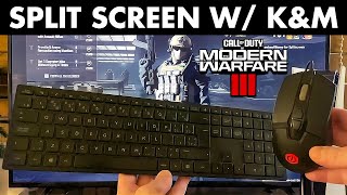 How to Play Split Screen in COD MW3 Using Keyboard \u0026 Mouse as Player 2