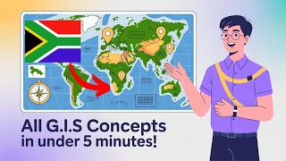All GIS Concepts Explained In Under 5 Minutes! | Grade 10-12 G.I.S (Geographic Information Systems)