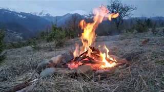 Mountain Campfire  ✰ Best Fireplace HD 1080p video ✰ Relaxing fireplace sound ✰ Fireplace Burning ✰