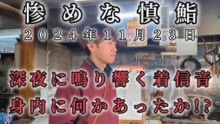 惨めな慎鮨、深夜に着信音!!身内にナニかが!?2024年11月23日㈯㈷