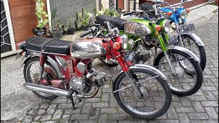 Di jual Honda S90 tahun 71 warna asli merah lokasi malang