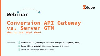 Conversion API Gateway vs. Server GTM Explained | Webinar Recording