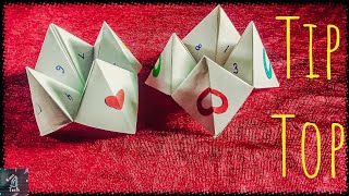 Tip Top | Fortune Teller | Paper Craft | Made With Paper | Very Easy | Crafticle | Back To School