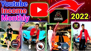 Top 10 Gaming Youtubers In India And Their Monthly Income | Indian Free Fire Youtuber Income