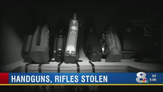 64 guns stolen from gunsmith's home in Polk County