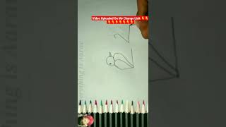 How To make Bird🐦 with 2 Trick Drawing l #Easy Crow drawing #viral #tredingvideo #viral Shorts #easy