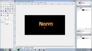 Gimp Tutorial Three: Text On Fire