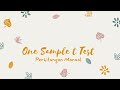 One Sample t Test (Perhitungan Manual)