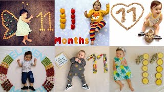 11 month theme| Baby photoshoot ideas at home|Simple \u0026 easy baby photoshoot| Monthly baby photoshoot