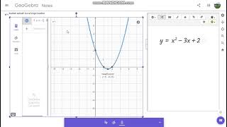 Penggunaan Geogebra Notes Pada Grafik Fungsi Kuadrat#EksploreGeogebraNotes