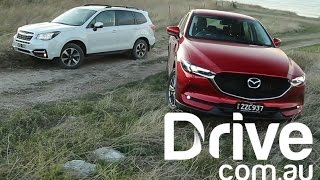 Mazda CX-5 diesel v Subaru Forester Off Road Comparison | Drive.com.au