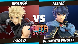 RETA 2022 - Spargo (Cloud) Vs. Meme (Lucina, Marth, Yoshi) SSBU Ultimate Tournament