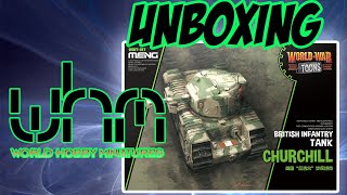 Unboxing Meng Model WWT-017 World War Toons Churchill British Infantry Tank