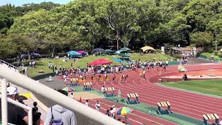 兵庫県　新人戦　陸上　2年男子100m（予選2組）