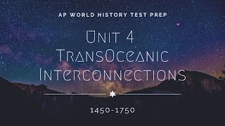 AP World History Modern: Unit 4 Review