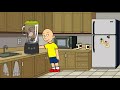 Caillou gives his teddy a punishment day