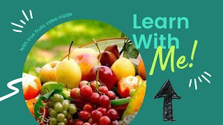 Learn Fruit name with real video fruits inside, Belajar nama buah buahan dengan video buah asli