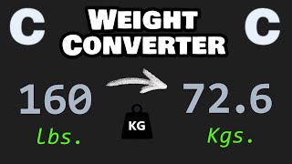 Let's code a weight converter with C programming! 🏋️