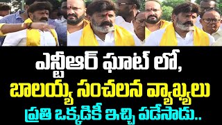 ఎన్టీఆర్ ఘాట్ లో, బాలయ్య సంచలన వ్యాఖ్యలు.. ప్రతి ఒక్కడికీ ఇచ్చి పడేసాడు.. | Balakrishna | NTR | TDP