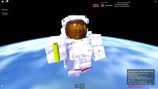 Jumping from 300 KMs with a spacesuit (on roblox, read desc!)