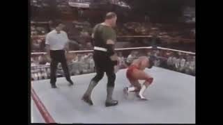 Sgt Slaughter vs Jobber Jim Powers WWF Wrestling Challenge 1990