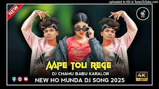 NEW HO DJ SONG // AAPE TOLI REGE // DJ CHAMU BABU KARALOR // NEW HO MUNDA VIDEO 2025 //