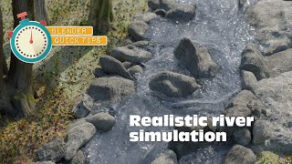 River and Water simulation in Blender with Mantaflow