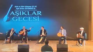 Baba saz ile Orhan Üstündağ oğlu gitar ile İsrafil Üstündağ aşıklar atışması Bağcılar belediyesi