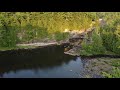 milton vermont the lamoille river at milton falls stunning 4k drone video using a dji mini 2