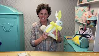 How to sew a Modern Folksy Bunny