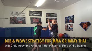 Bob and Weave Strategy for MMA or Muay Thai with Chris Aboy and Anderson Hutchinson