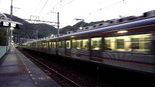 南海高野線夕方の紀見峠駅急行橋本行き発車