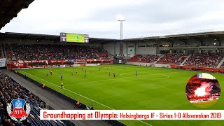 Groundhopping at Olympia stadium in Helsingborg Sweden | Helsingborgs IF – Sirius 1-0