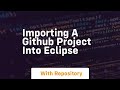 importing a github project into eclipse