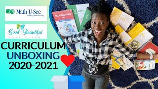 NEW Homeschool curriculum UNBOXING || the GOOD and the BEAUTIFUL || MATH U SEE || 2020-2021